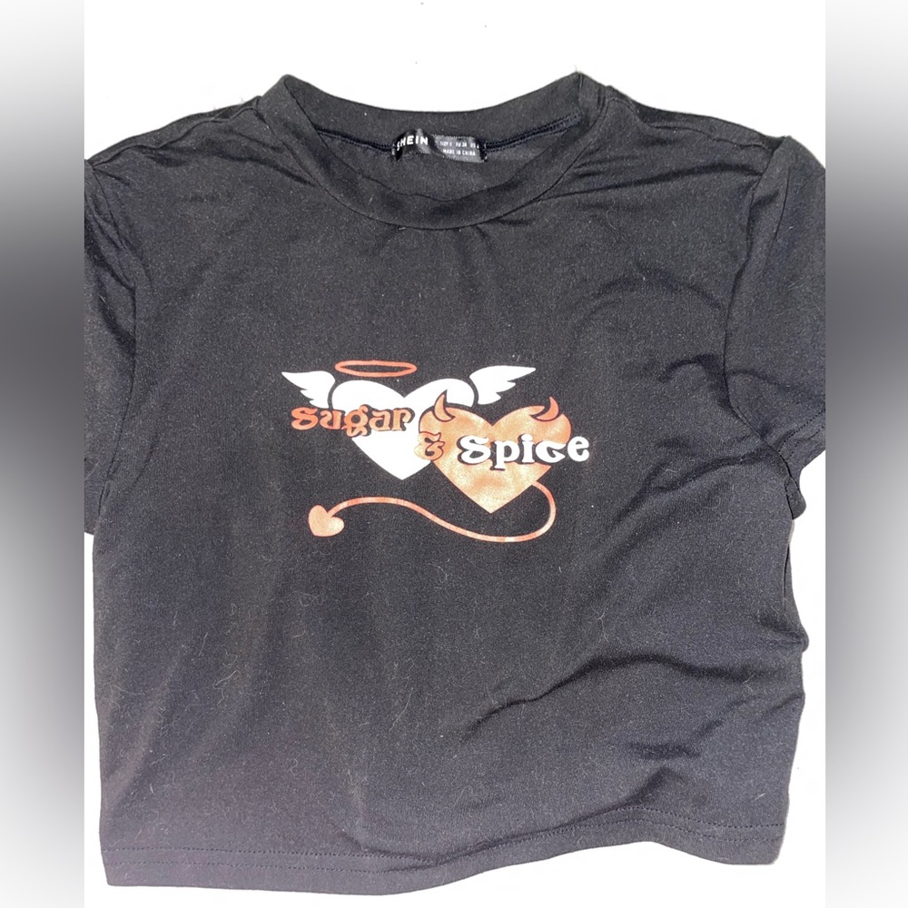 sugar and spice shein croptop small.
